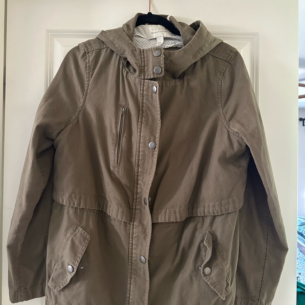 Olive Hooded Jacket- hinge from Nordstrom